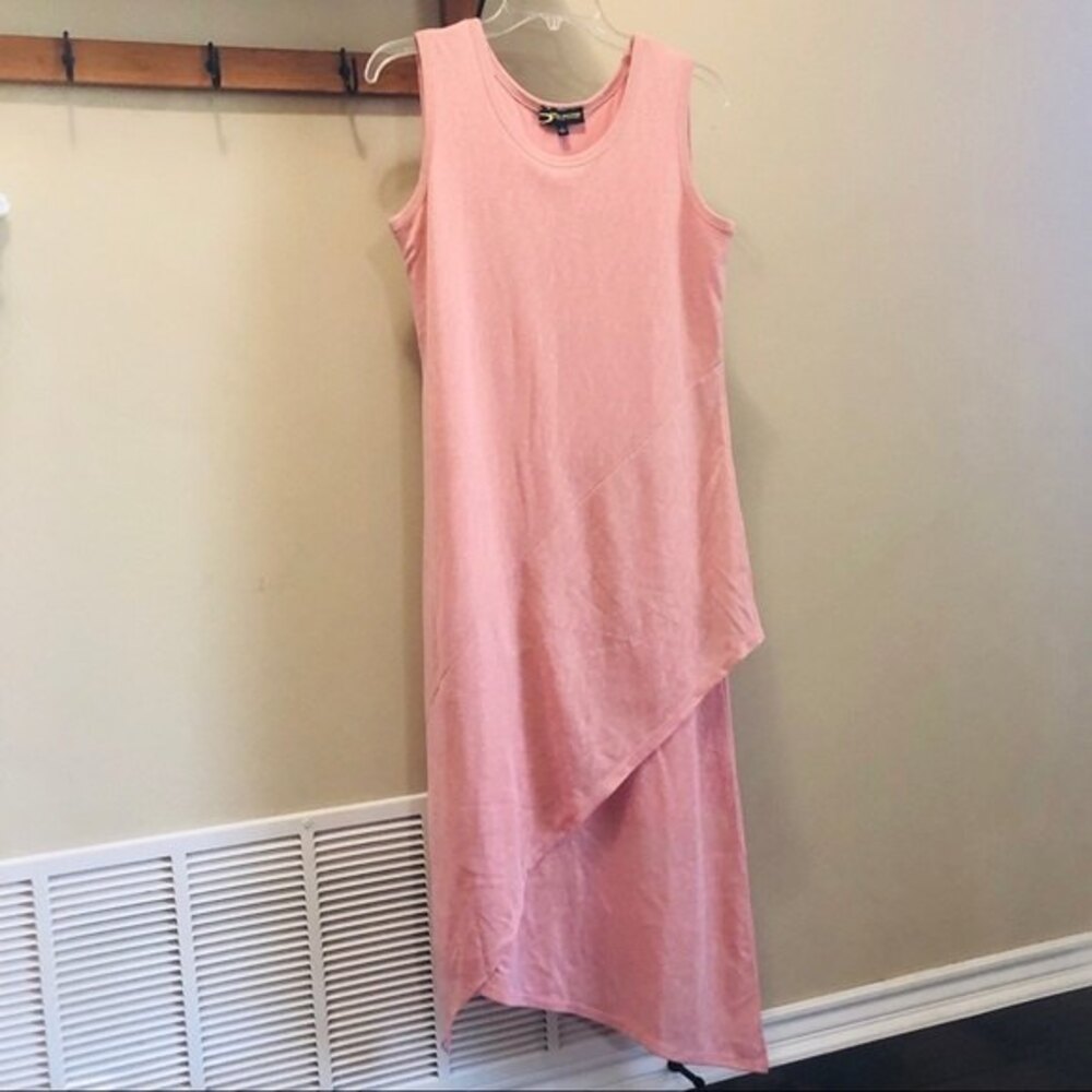 Serena Williams Pink Asymmetrical Sleeveless Tank Dress in Size Small - Picture 2 of 8